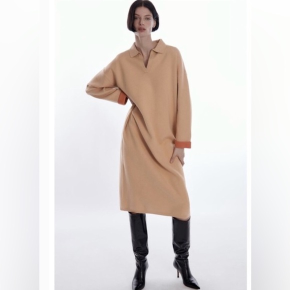 Zara Dresses & Skirts - Women's Tan Dress
